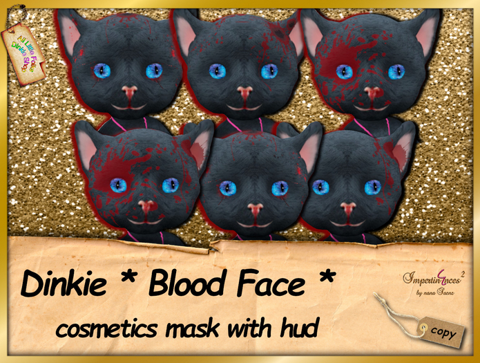 Second Life Marketplace Dinkie * cosmetics face mask blood face